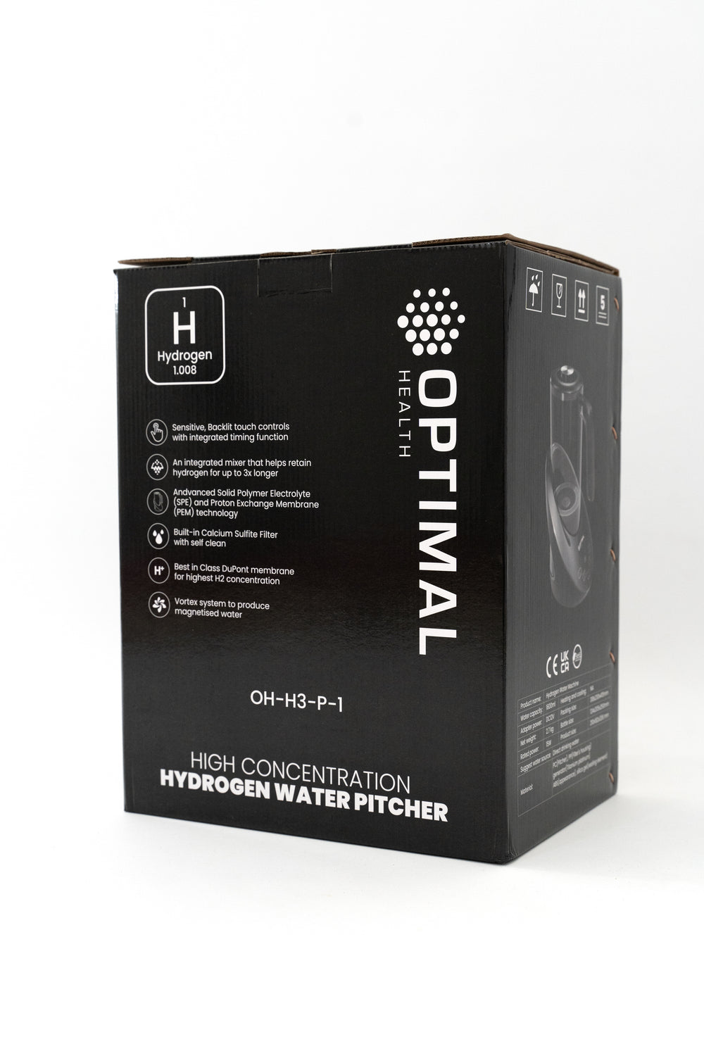 Hydrogen Water Pitcher for Recovery & Wellness